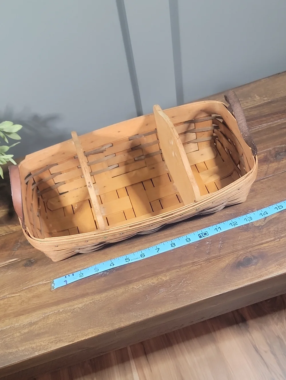 Vintage Longaberger Basket with Dividers